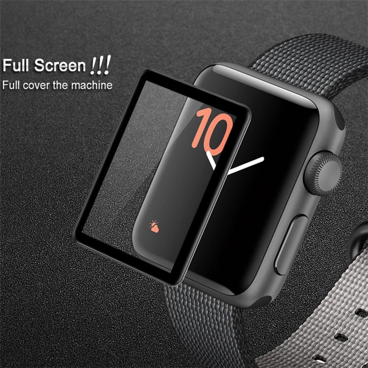 IMAK Pro+ Full Size Tempered Glass Screen Protector for Apple Watch Series 3/2/1 42mm - White-4