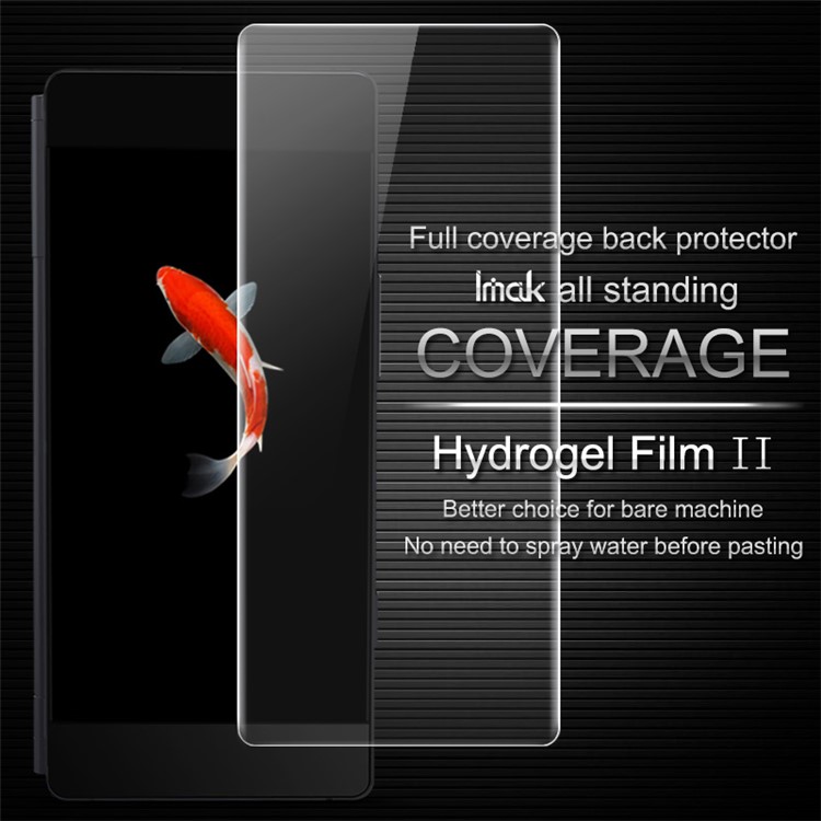 IMAK Soft Clearer Hydrogel Film II for ZTE Axon M Full Coverage Back Protector Film-2