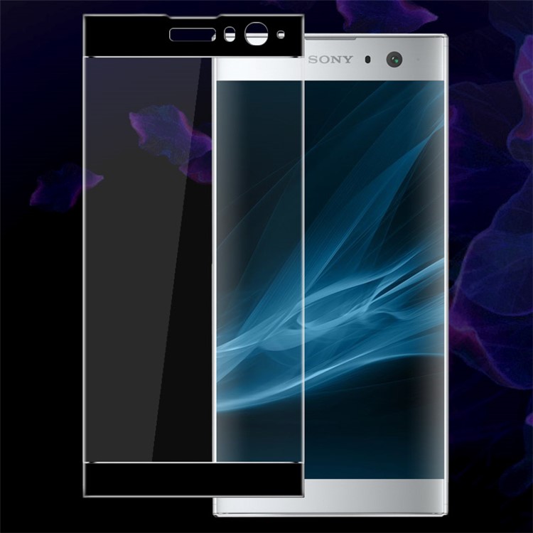 IMAK Complete Coverage Tempered Glass Protector Film for Sony Xperia XA2 - Black-2