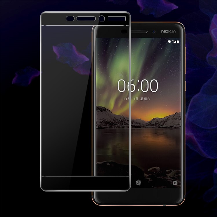 IMAK Complete Coverage Tempered Glass Protector Film for Nokia 6 (2018)-2