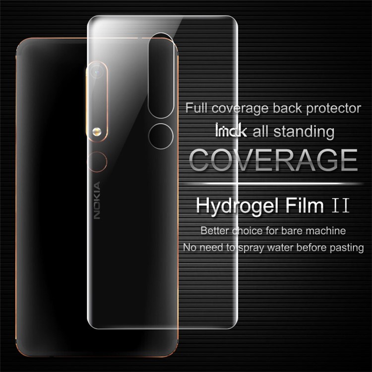 IMAK Soft Clearer Hydrogel Film II for Nokia 6 (2018) Full Coverage Back Protector Film-2