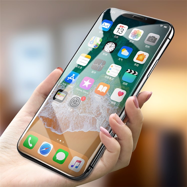 BENKS XPRO+ for iPhone X 0.23mm Full Coverage Curved Tempered Glass Screen Protector - Black-3