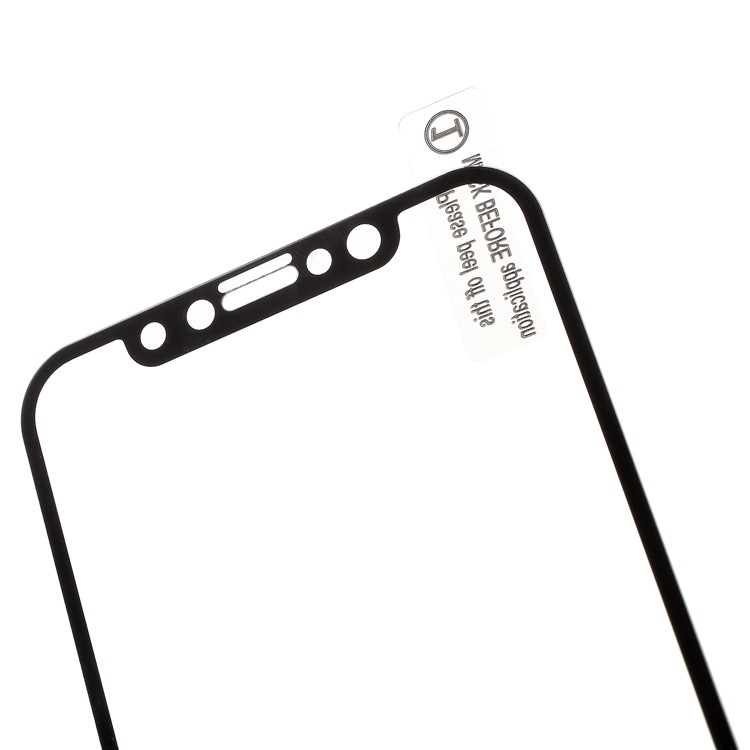 ANGIBABE Silk Print Anti-blue-ray Tempered Glass Screen Shield Film for iPhone X-3