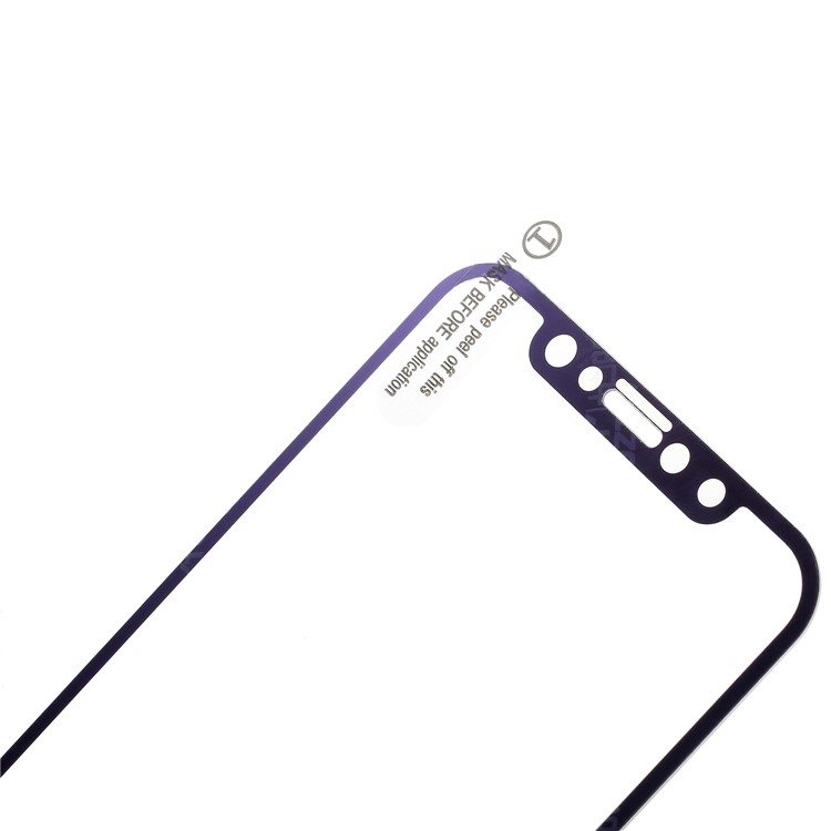 ANGIBABE Silk Print Anti-blue-ray Tempered Glass Screen Shield Film for iPhone X-5