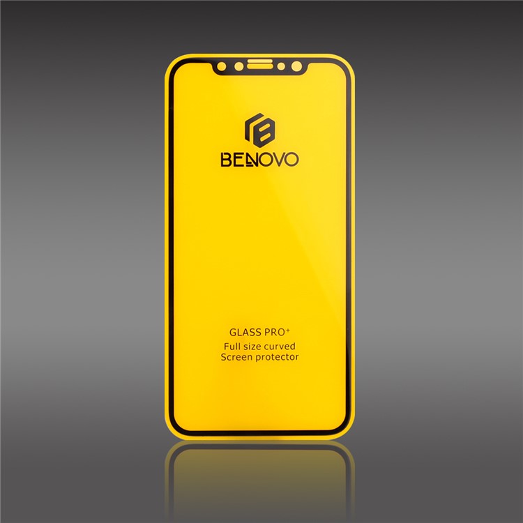 BENOVO 2D 9H Tempered Glass Full Coverage Screen Protector for iPhone X - Black-1