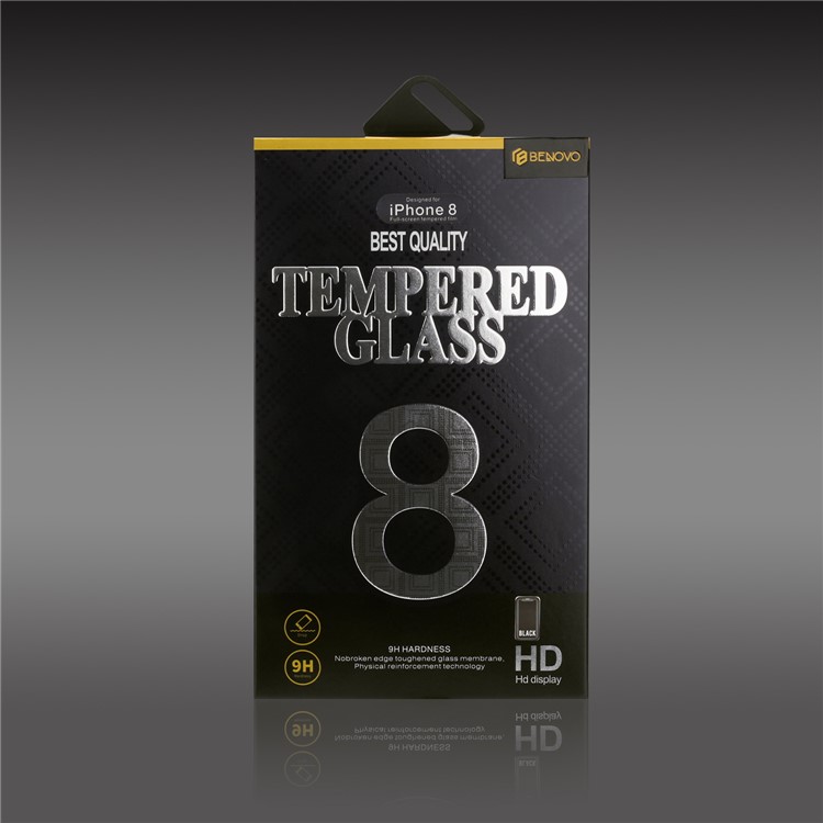BENOVO 2D 9H Tempered Glass Full Coverage Screen Protector for iPhone X - Black-4