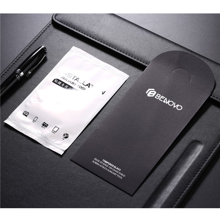 BENOVO for iPhone 8 2.5D Full Cover Tempered Glass Screen Protector Film - Black-10