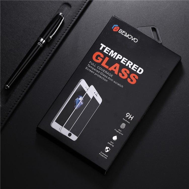 BENOVO for iPhone 8 2.5D Full Cover Tempered Glass Screen Protector Film - Black-11
