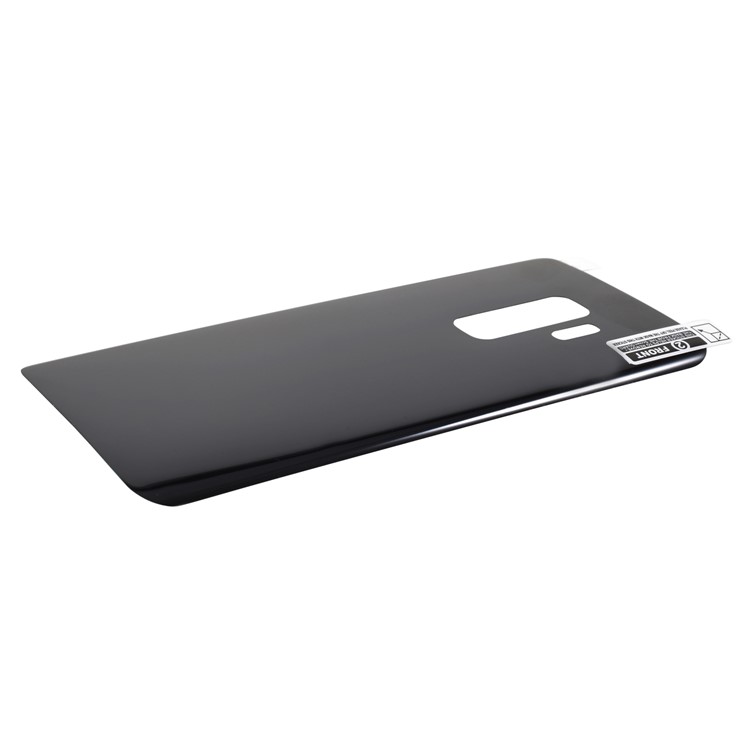 ANGIBABE Silk Print Tempered Glass Back Cover Film for Samsung Galaxy S9+ - Black-3
