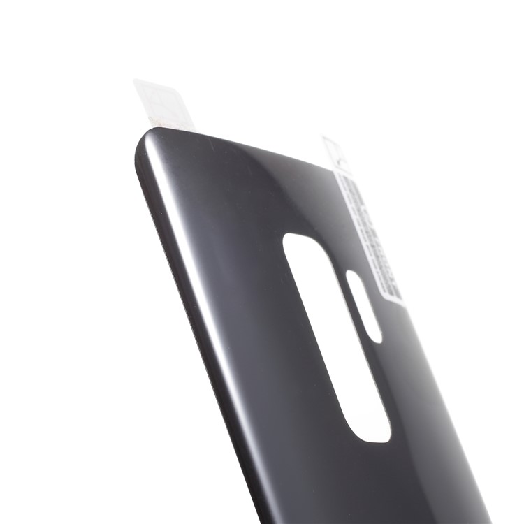 ANGIBABE Silk Print Tempered Glass Back Cover Film for Samsung Galaxy S9+ - Black-6