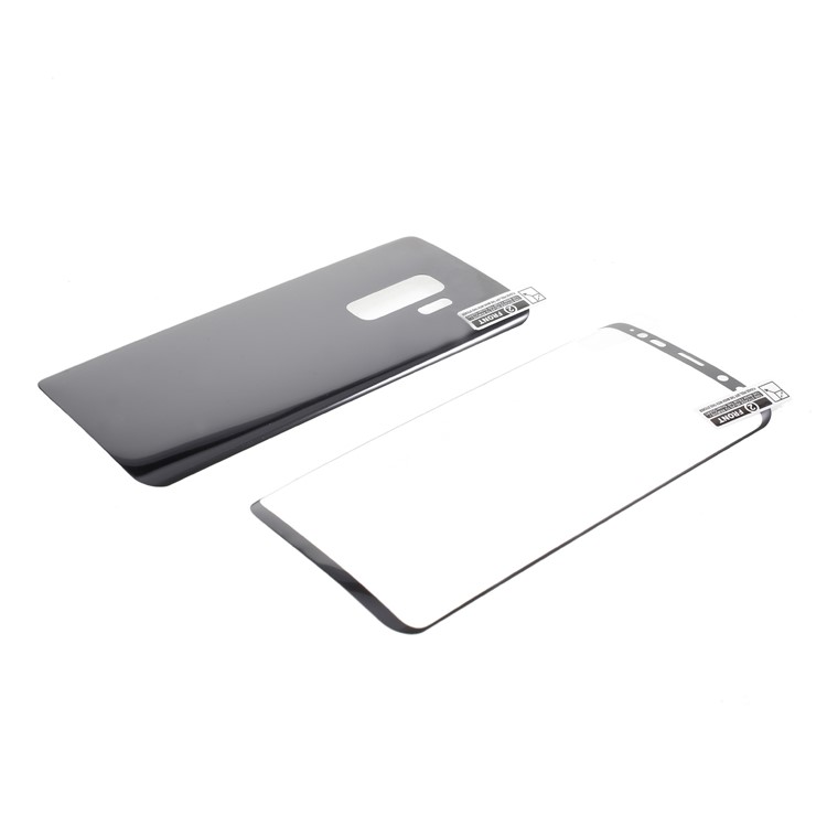 ANGIBABE Silk Printing Soft PET Full Screen Protector + Back Cover Guard Film for Samsung Galaxy S9 Plus-2