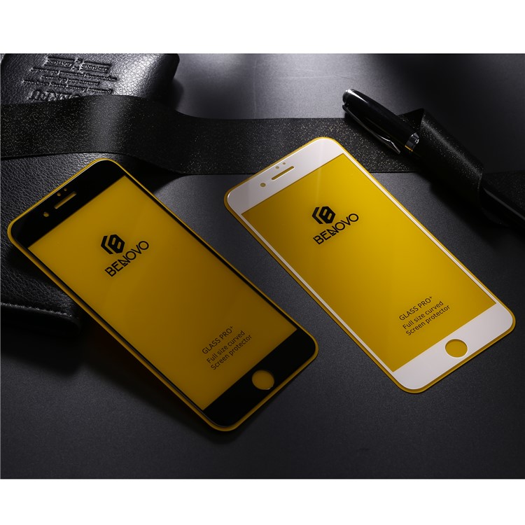 BENOVO Für Iphone 8 Plus 2.5D Vollabdeckung Gehärtetem Glas Displayschutzfolie - Schwarz-5