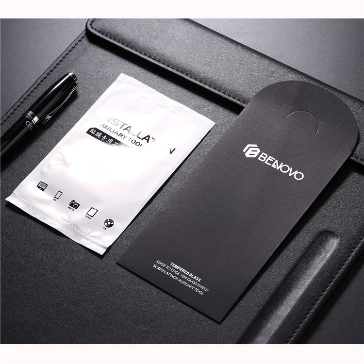 BENOVO Für Iphone 8 Plus 2.5D Vollabdeckung Gehärtetem Glas Displayschutzfolie - Schwarz-8