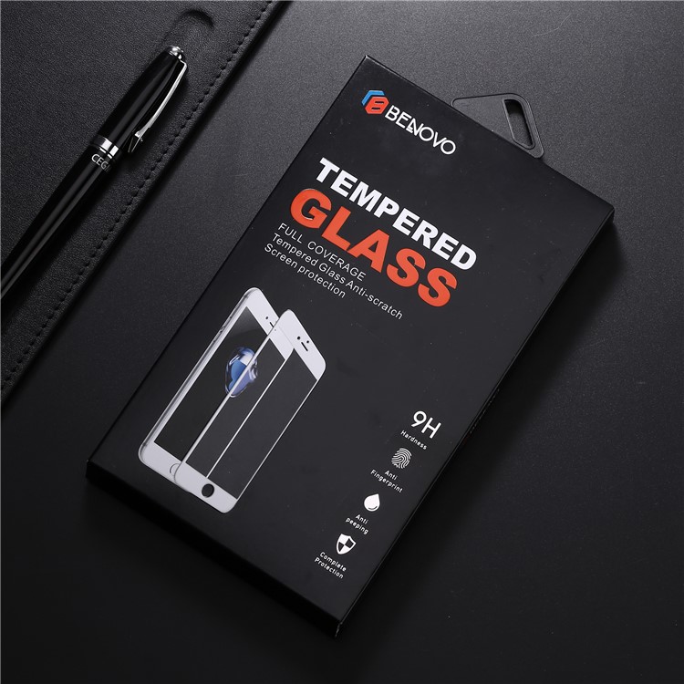 BENOVO Für Iphone 8 Plus 2.5D Vollabdeckung Gehärtetem Glas Displayschutzfolie - Schwarz-9