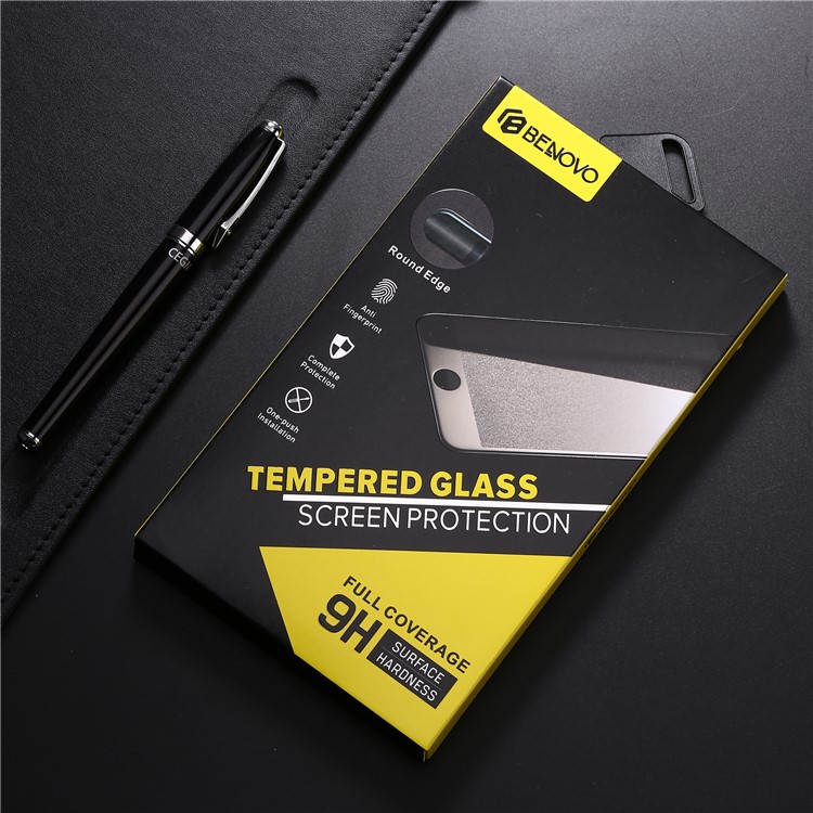 BENOVO 3D Tempered Glass Full Screen Coverage Protector for iPhone 8 - Black-10