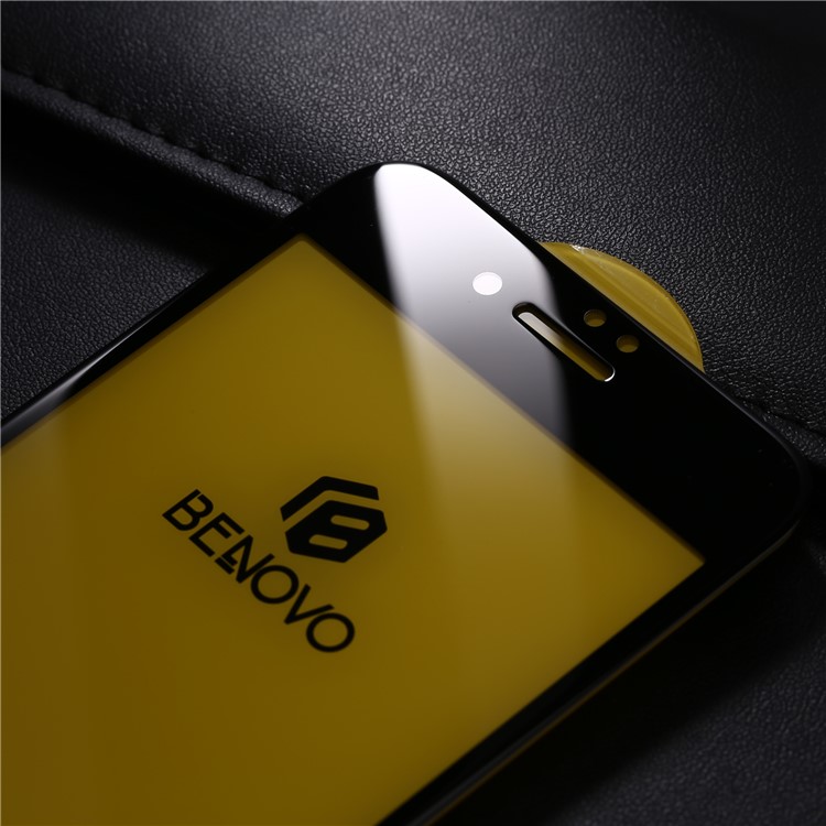BENOVO 3D Tempered Glass Full Screen Coverage Protector for iPhone 8 - Black-3
