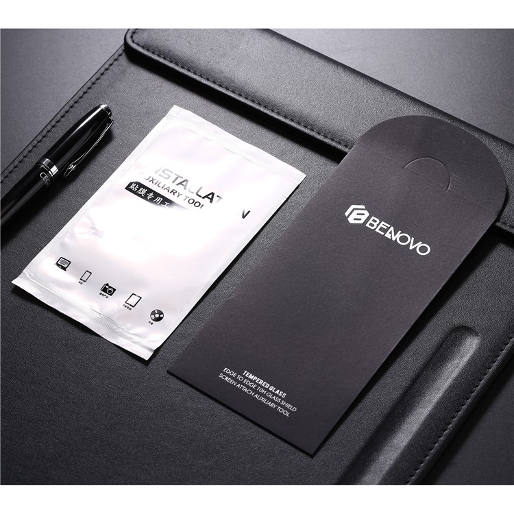 BENOVO 3D Tempered Glass Full Screen Coverage Protector for iPhone 8 - Black-9