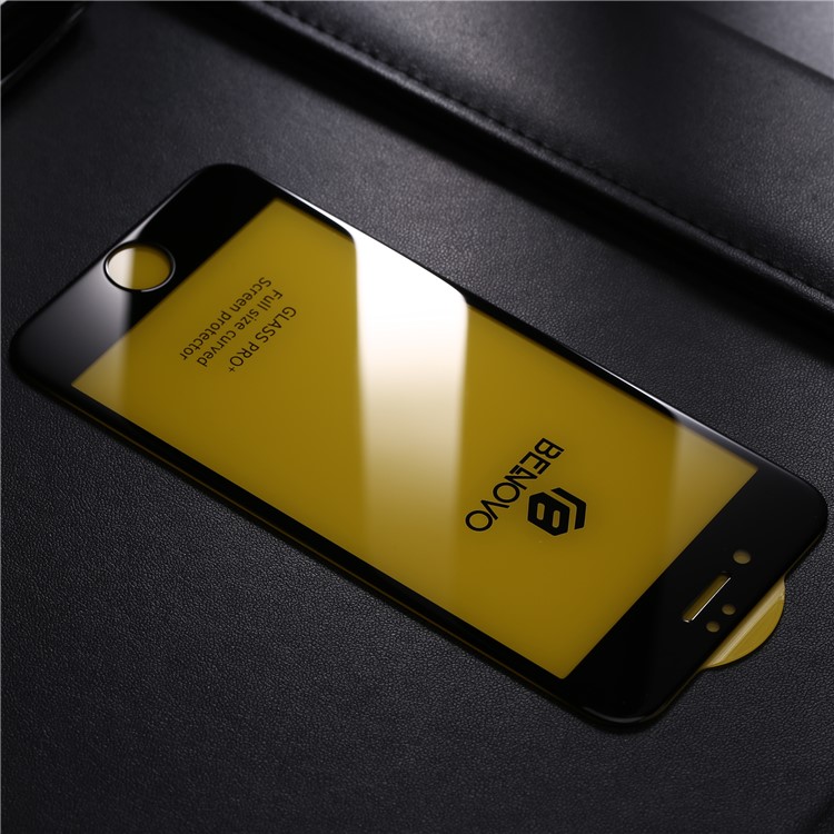 BENOVO Für IPhone 8 Plus 3D Vollglas Displayschutzfolie - Schwarz-2