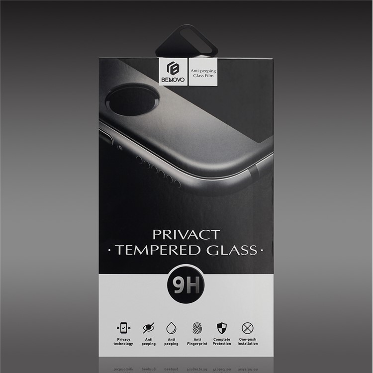 BENOVO 3D Complete Covering Anti-spy Tempered Glass Screen Protector for iPhone 6s / 6 - Black-7