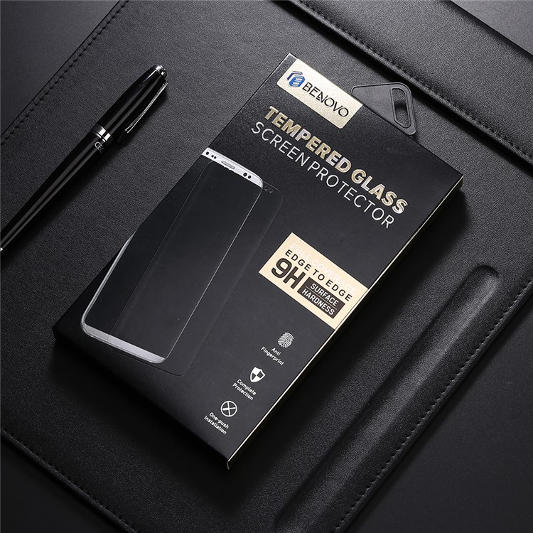 BENOVO Anti-explosion 9H Full Size Tempered Glass Screen Protector Guard Film for Samsung Galaxy S7 G930 - Black-4