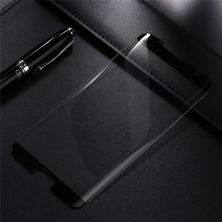 BENOVO Anti-explosion Full Cover Tempered Glass Screen Protector Film for Samsung Galaxy S7 edge - Black-1