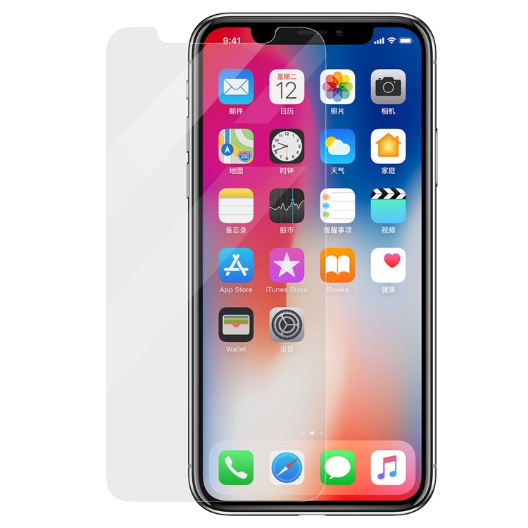 BASEUS 0.3mm Anti-Peep 9H Gehärtetes Glas Displayschutzfolie Für IPhone X - Transparent-1