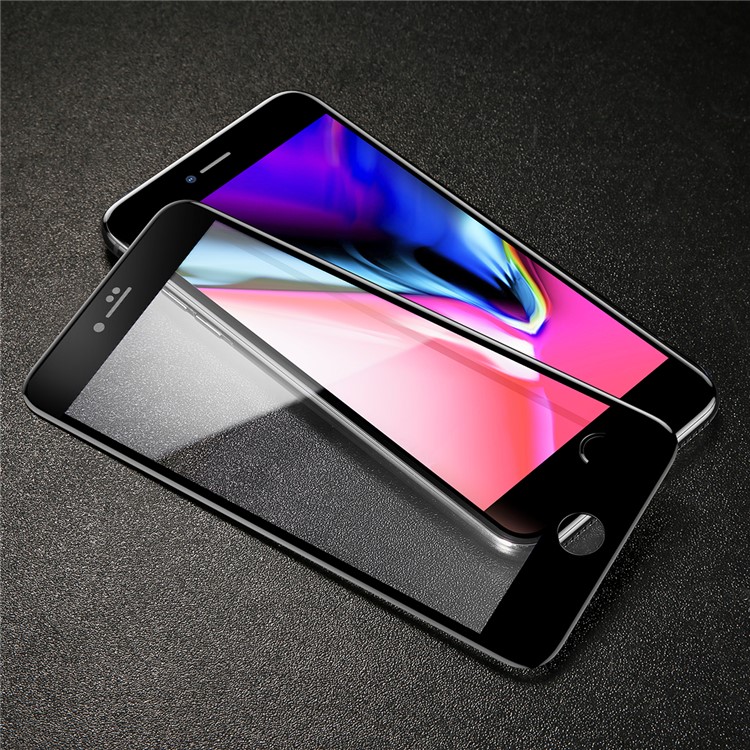 BASEUS 0.3mm 5D Curvou A Tela De Cobertura Completa Protetor De Vidro Temperado Para Iphone 8/7 4.7 Polegadas - Preto-3