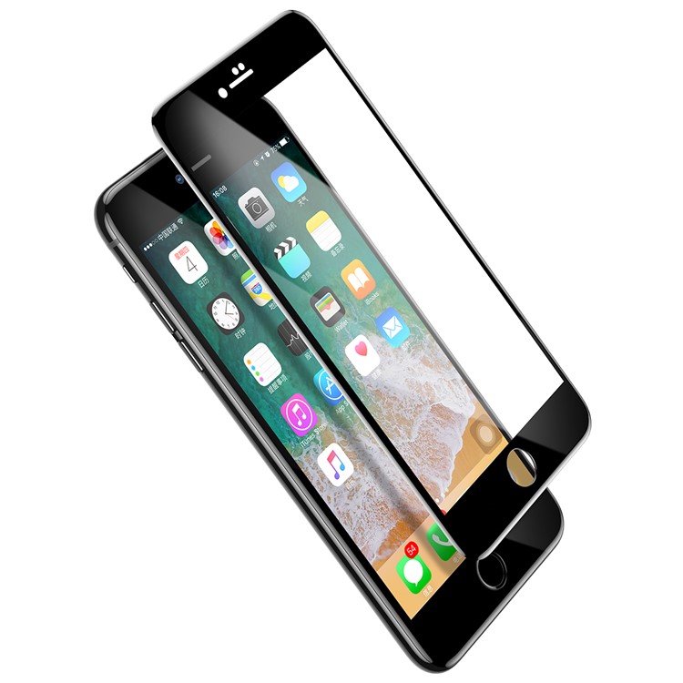 BASEUS 0.3mm 5D Curvou A Tela De Cobertura Completa Protetor De Vidro Temperado Para Iphone 8/7 4.7 Polegadas - Preto-7