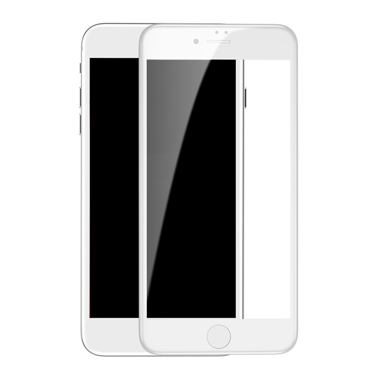 BASEUS Para Iphone 8/7 4.7 Polegadas 0.3mm 5D Curvado Tela De Cobertura Completa Temperado Vidro Protetor Filme De Guarda - Branco-2