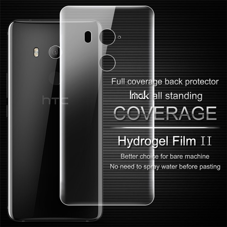 IMAK Soft Clearer Hydrogel Film II for HTC U11 Eyes Full Coverage Back Protector Film-3