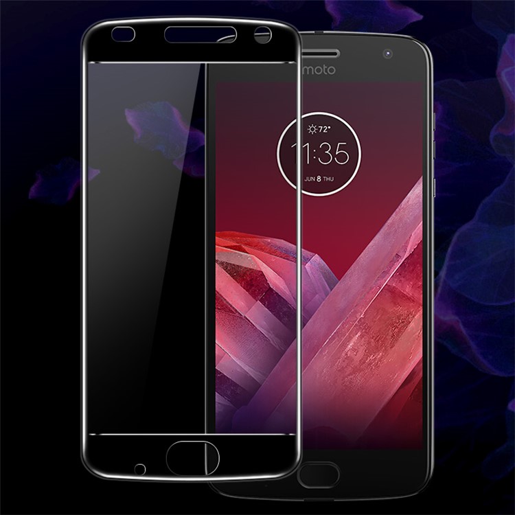 IMAK Pro+ Full Coverage Anti-explosion Tempered Glass Screen Protector for Motorola Moto Z2 Play - Black-1