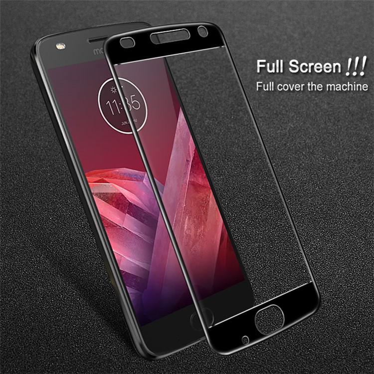 IMAK Pro+ Full Coverage Anti-explosion Tempered Glass Screen Protector for Motorola Moto Z2 Play - Black-2