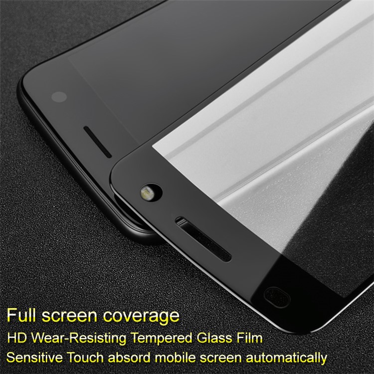IMAK Pro+ Full Coverage Anti-explosion Tempered Glass Screen Protector for Motorola Moto Z2 Play - Black-4