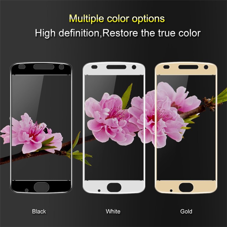 IMAK Pro+ Full Coverage Anti-explosion Tempered Glass Screen Protector for Motorola Moto Z2 Play - Black-5