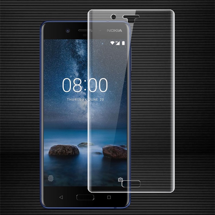 IMAK Soft Clearer Hydrogel Film II Full Cover Front Screen Protector Film for Nokia 8-1