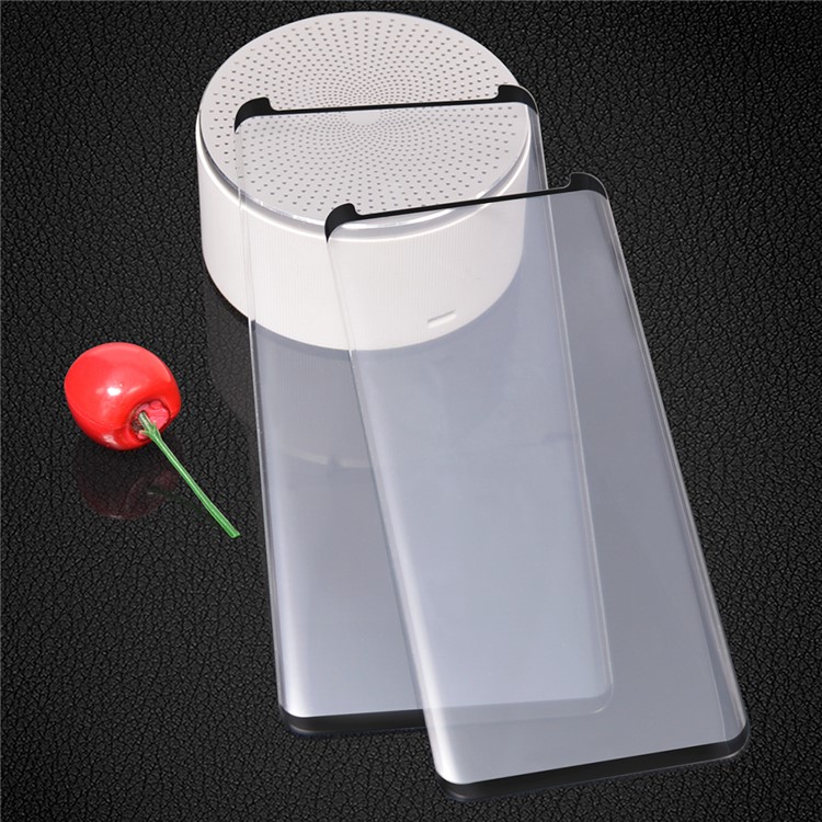 PDGD Silk Print 3D Curved Full Cover Tempered Glass Screen Protector (Opening on Top) for Samsung Galaxy S9 Plus - Black-4