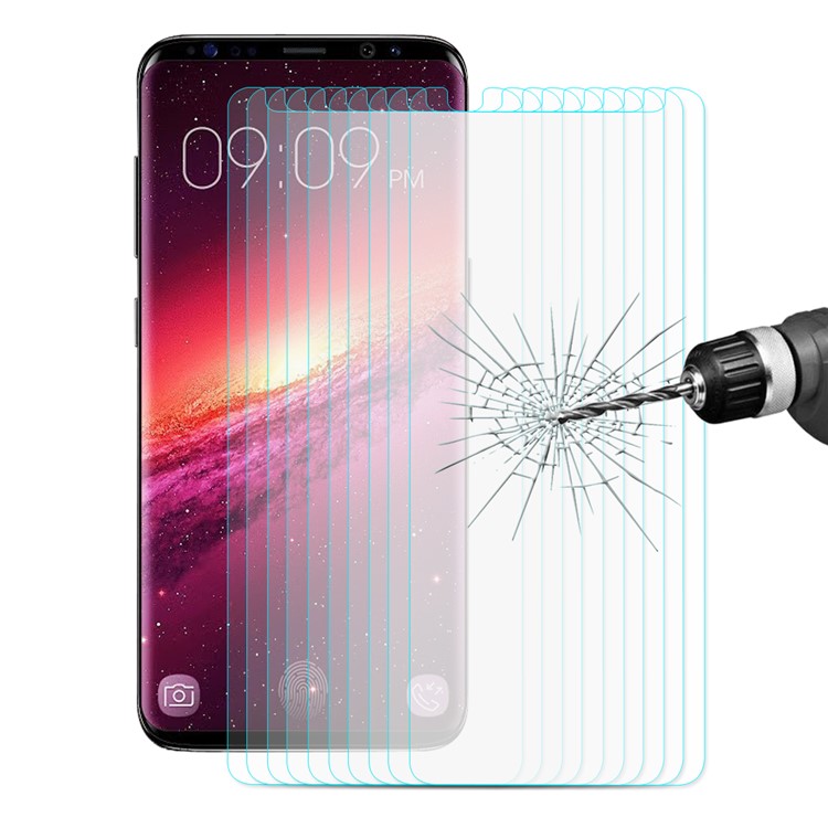 10PCS/Lot ENKAY 0.26mm 9H 2.5D Arc Edge Tempered Glass Screen Protector Film for Samsung Galaxy S9-1