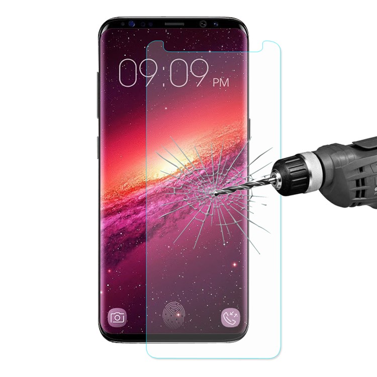 ENKAY 0.26mm 9H 2.5D Arc Edge Tempered Glass Screen Protector Film for Samsung Galaxy S9+-1