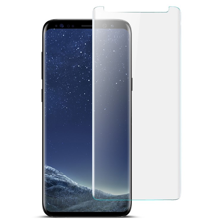 IMAK 3D Curved Full Screen Cover Tempered Glass Protector Film for Samsung Galaxy S9 - Transparent-2