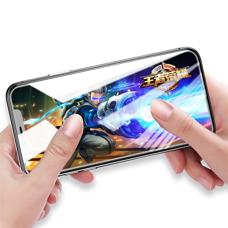 USAMS 0.23mm Soft Edge 3D Full Size Tempered Glass Screen Protector for iPhone X(Ten)-4