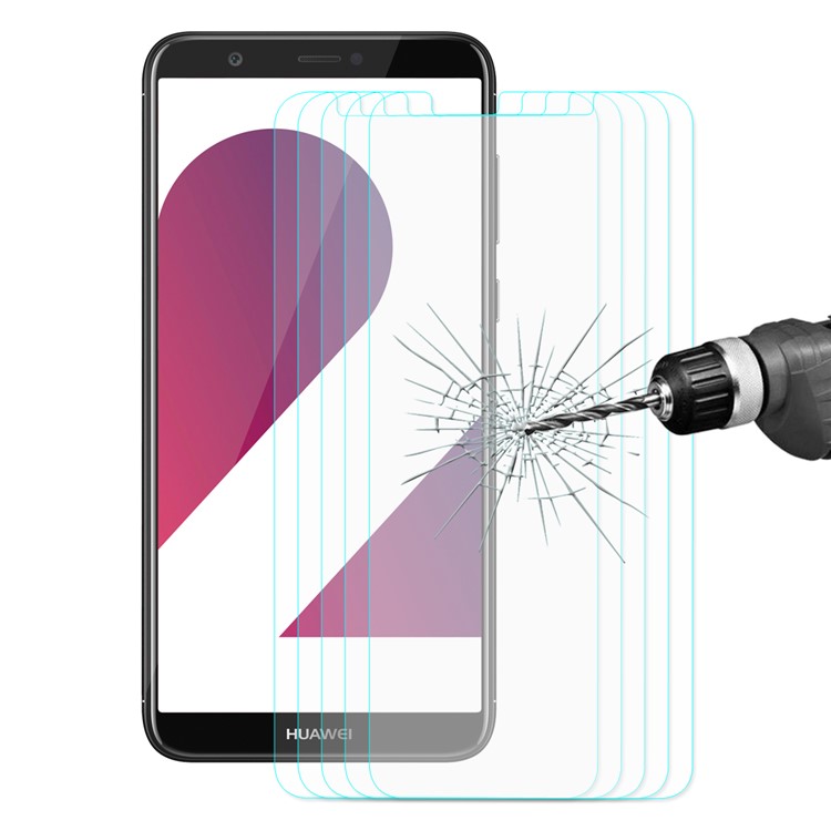 5PCS/Lot ENKAY 0.26mm 9H 2.5D Arc Edge Tempered Glass Screen Protector Film for Huawei P Smart / Enjoy 7S-2