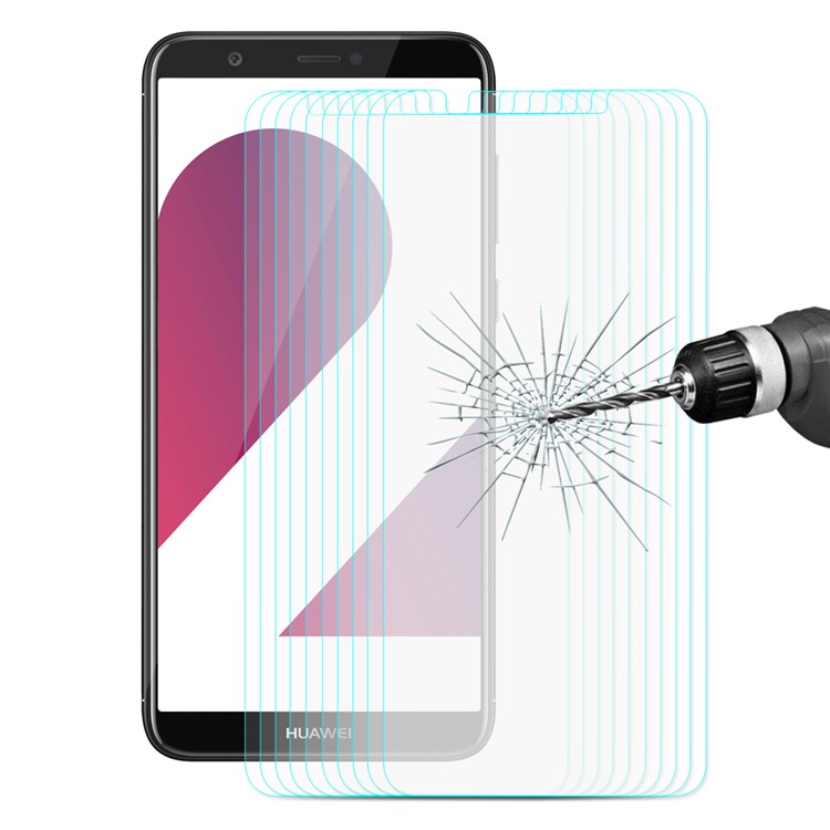 10PCS/Lot ENKAY 0.26mm 9H 2.5D Arc Edge Tempered Glass Screen Protector for Huawei P Smart / Enjoy 7S-2