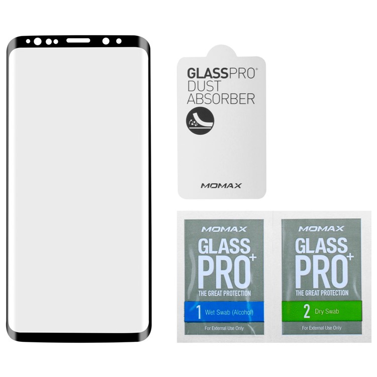 MOMAX 0.3mm 3D Voller Abdeckung Anti-Explosion Gehärtetem Glas Film Für Samsung Galaxy S9 SM-G960 - Schwarz-8