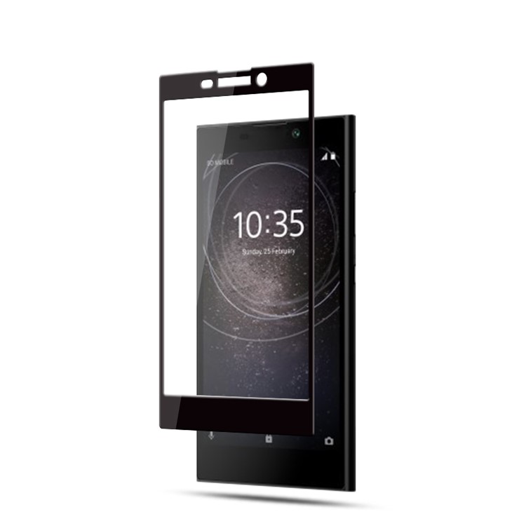 MOCOLO Silk Print Arc Edge Full Coverage Tempered Glass Screen Protector for Sony Xperia L2 - Black-2