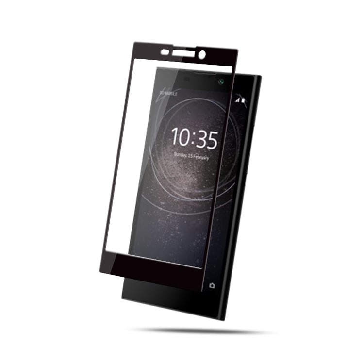 MOCOLO Silk Print Arc Edge Full Coverage Tempered Glass Screen Protector for Sony Xperia L2 - Black-3
