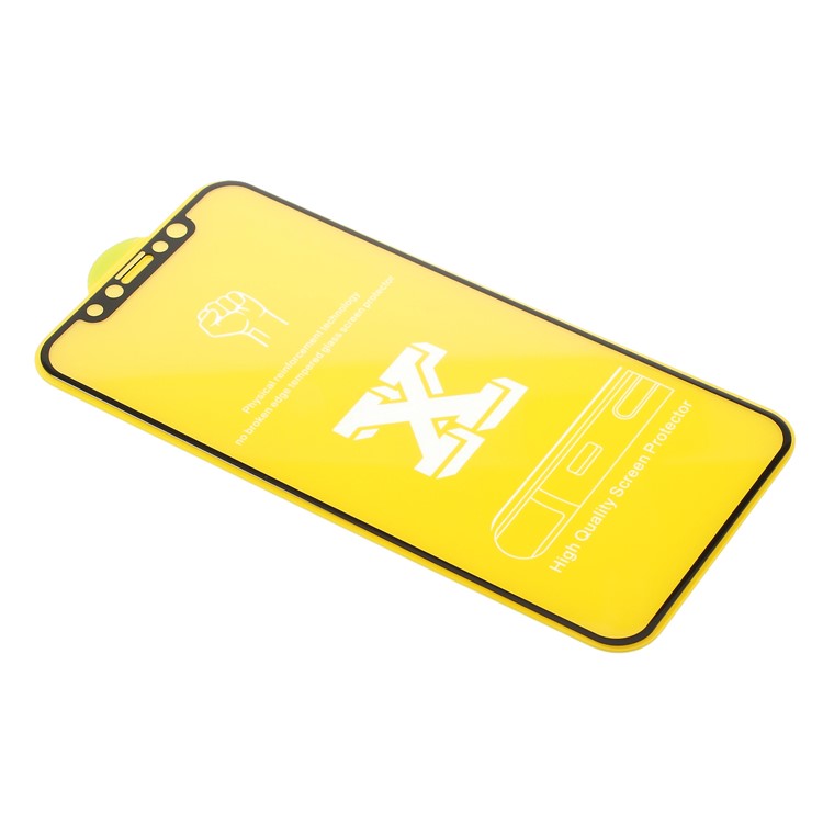 WUW for iPhone X/10 3D Eye-protection Anti-blue-ray Full Screen Tempered Glass Guard Film - Black-3