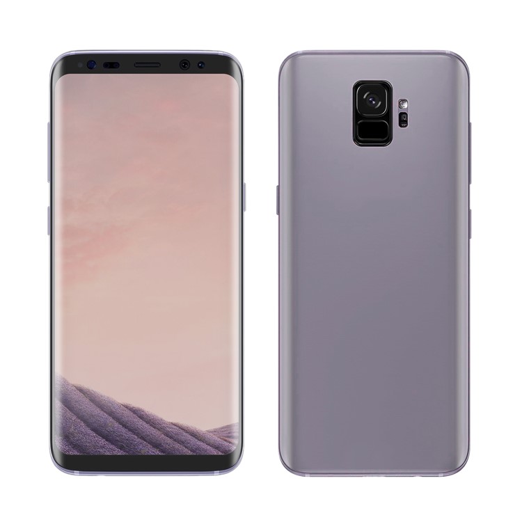 ANGIBABE 0.1mm PET Full Coverage Front Screen + Back Cover Protector Film for Samsung Galaxy S9 SM-G960 (Curved Edge) - Red-1