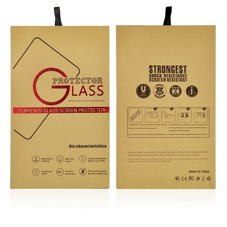 ANGIBABE 0.18mm Silk Printing 6D Full Tempered Glass Screen Protector Film for iPhone 8 Plus/7 Plus - Black-10