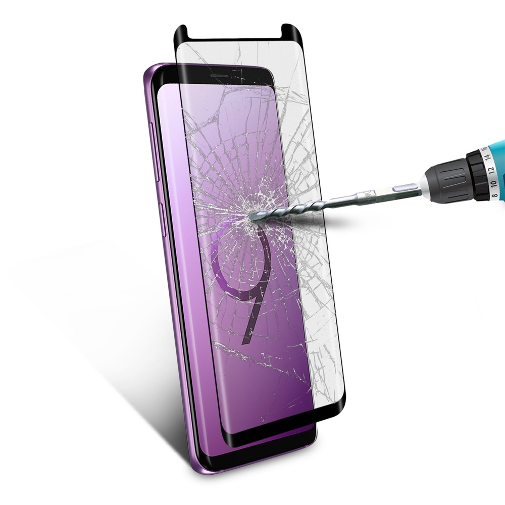 ANGIBABE 0.26mm Silk Printing Voll Mobilen Gehärtetem Glas Schutz Für Samsung Galaxy S9 G960-2