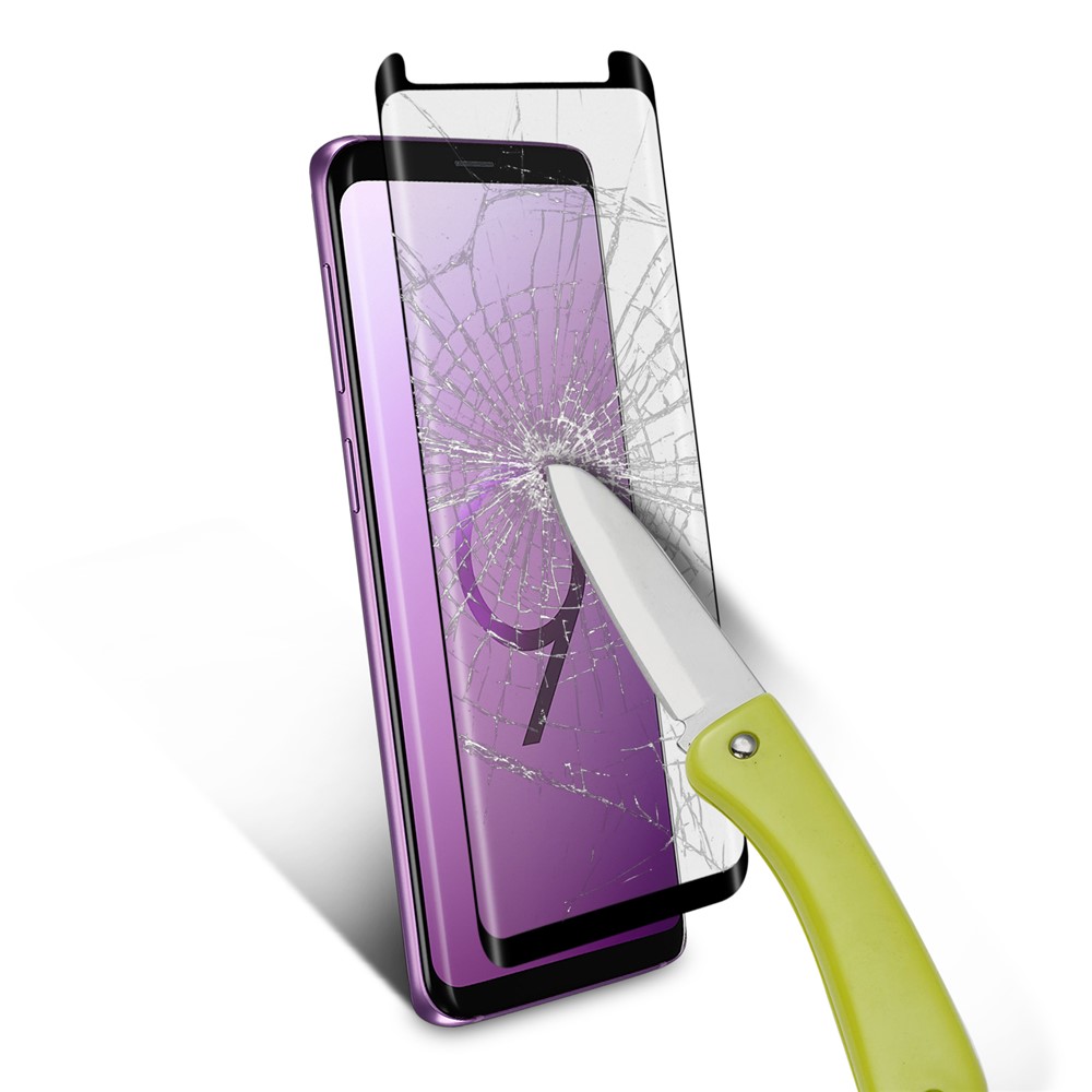 ANGIBABE 0.26mm Silk Printing Voll Mobilen Gehärtetem Glas Schutz Für Samsung Galaxy S9 G960-7